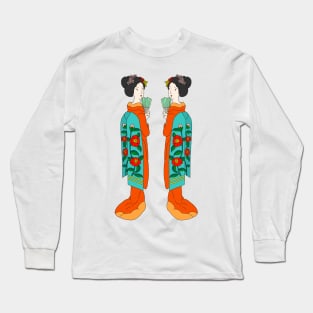 Twin Geisha Long Sleeve T-Shirt